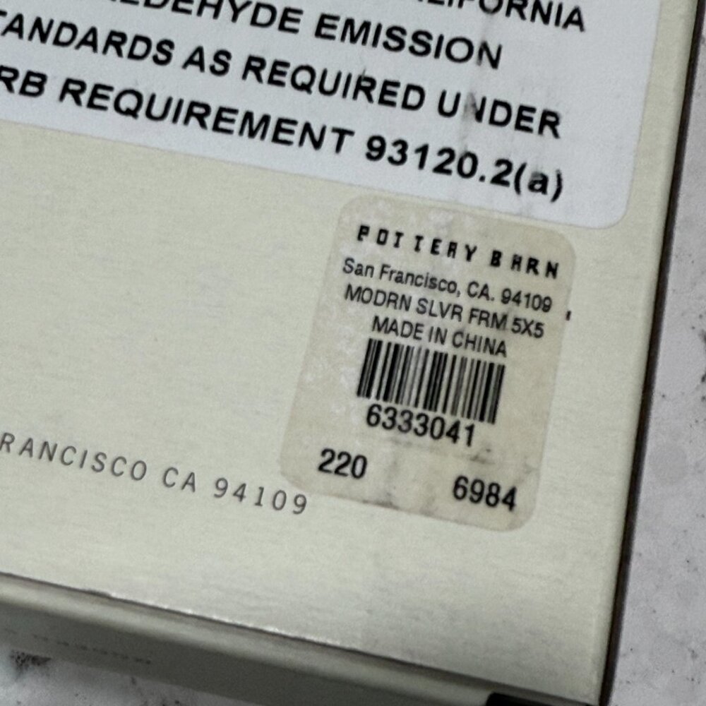 Modern Silver Frame 5X5 Square - Picture 5 of 5